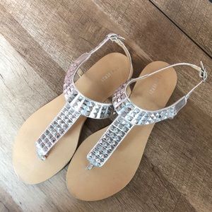 Silver Studded sandals